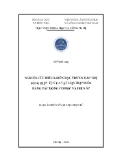 Luận án Nghiên cứu điều khiển đặc trưng hấp thụ sóng điện từ của vật liệu biến hóa bằng tác động cơ học và điện áp