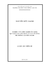 Luận án Nghiên cứu điều khiển ổn định quỹ đạo chuyển động của ô tô bằng hệ thống lái bốn bánh