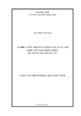 Luận án Nghiên cứu phương pháp lập luận mờ trên đồ thị nhận thức sử dụng đại số gia tử