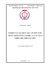 Luận án Nghiên cứu xác định hiệu số mớn nước tối ưu nhằm nâng cao hiệu quả sử dụng nhiên liệu trên tàu biển