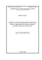 Luận án Nghiên cứu xây dựng mô hình mạng nơ-ron xung trọng số nhị phân hướng tới thực thi trên kiến trúc tính toán trong bộ nhớ