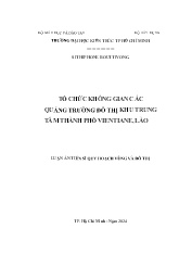 Luận án Tổ chức không gian các quảng trường đô thị khu trung tâm Thành phố Vientiane, Lào