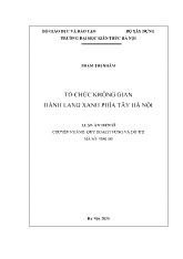 Luận án Tổ chức không gian hành lang xanh phía tây Hà Nội