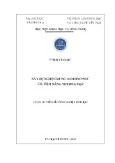 Luận án Xây dựng bộ chủng nấm bào ngư có tiềm năng thương mại