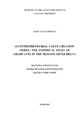 Thesis An entrepreneurial value creation model: The empirical study of graduates in the mekong river delta